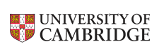 Logo de la universidad de Cambridge. A su derecha, el escudo, a su izquierda, el texto